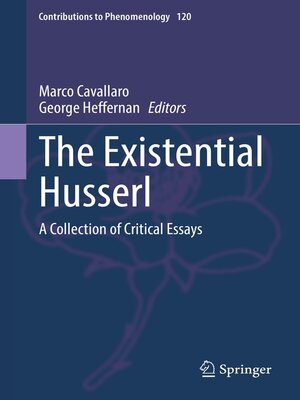 cover image of The Existential Husserl